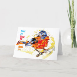 Cartão De Agradecimento Pássaro Antecipado #170109