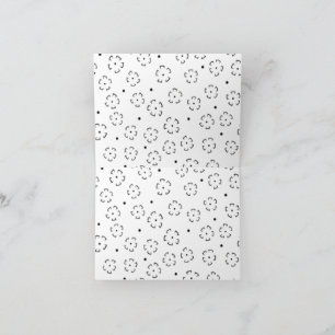 Cartão De Agradecimento Pasta de Aniversário Floral Personalizada