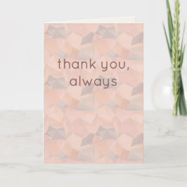 Cartão De Agradecimento Pastel Geométrico Pop | Personalizado