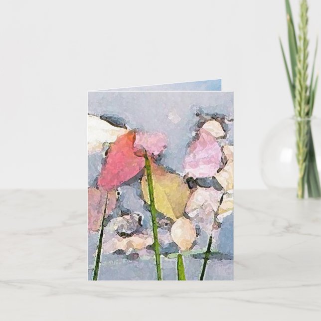 Cartão De Agradecimento Pastel Impressions Thank You (Frente)