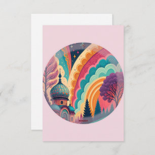 Cartão de Agradecimento Pastel Pink Fairytale – Pe