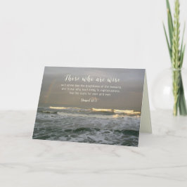 Cartão De Agradecimento Pastor Appreciation Ocean Scene Scripture Card