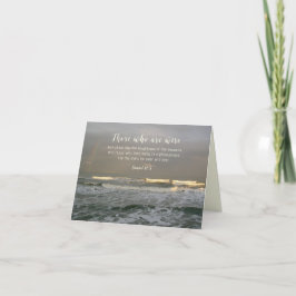 Cartão De Agradecimento Pastor Appreciation Ocean Scene Scripture Card