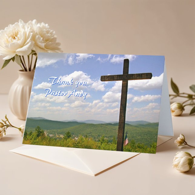 Cartão De Agradecimento Pastor Appreciation Scripture Card (Criador carregado)