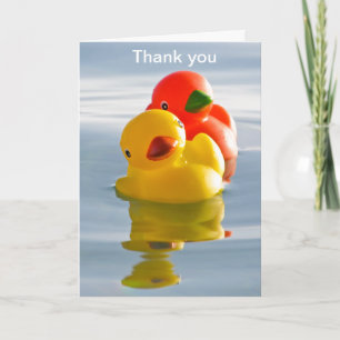 Cartão De Agradecimento Patos de lua de mel - obrigado pelo seu presente