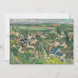 Cartão De Agradecimento Paul Cezanne - Auvers, Visão Panorâmica