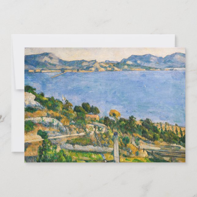 Cartão De Agradecimento Paul Cezanne - Golfo de Marselha visto de Estaque (Frente)