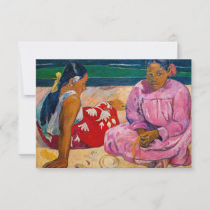 Cartão De Agradecimento Paul Gauguin - Mulheres Taitianas na Praia