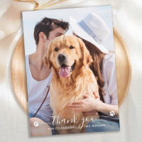Paw Prints Personalized Pet Photo Dog Wedding