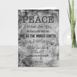 Cartão De Agradecimento Peace Christian Thank You John 14:27