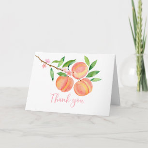 Cartão De Agradecimento Peach Blossom Birthday