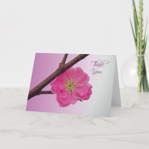 Cartão De Agradecimento Peach Blossom Obrigado