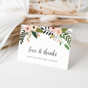 Cartão De Agradecimento Peach Meadow Obrigado