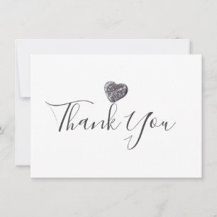 Cartão De Agradecimento Pebble Heart Discovery Obrigado