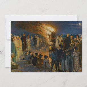 Cartão De Agradecimento Peder Severin Kroyer - Fogueira da Noite de São Jo