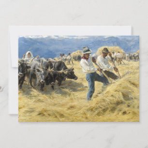 Cartão De Agradecimento Peder Severin Kroyer - Threshing in the Abruzzi