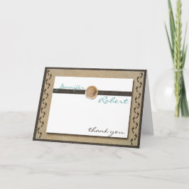 Cartão De Agradecimento Pegadas no obrigado da areia você