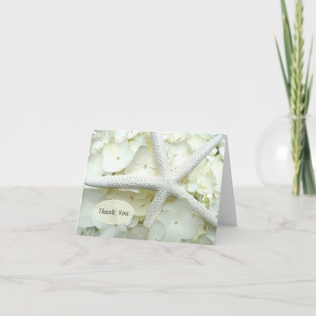 Cartão De Agradecimento Peixe-Fígado Branco Do Jardim Da Costa Obrigado (Frente)