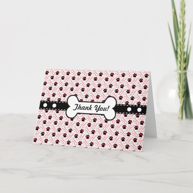 Cartão De Agradecimento Peixes e Ossos Design Engraçado para Pássaros Cach (Frente)