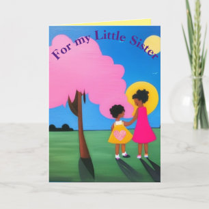 Cartão De Agradecimento Pela minha irmãzinha