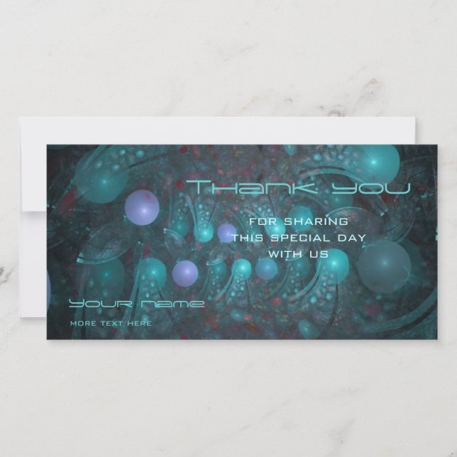 Cartão De Agradecimento Pele da alienígena 001 (Frente)