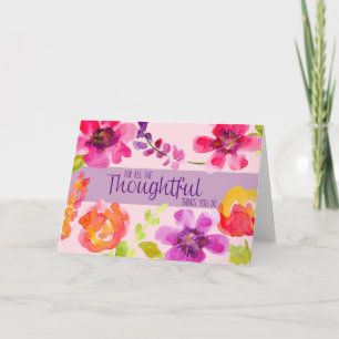 Cartão De Agradecimento Pensador