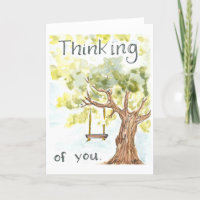 Pensamento em Watercolor da sua placa