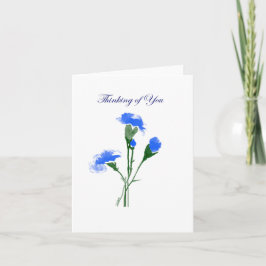 Cartão De Agradecimento Pensando em suas cartas