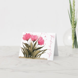 Cartão De Agradecimento Pensando no seu Dentro de Vazio