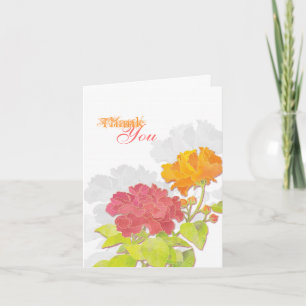 Cartão De Agradecimento Peony Blooms Casamento Obrigado