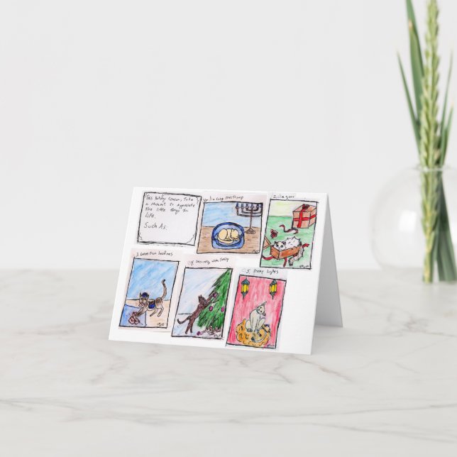 Cartão De Agradecimento Pequenas coisas, Cheio, vazio (Frente)