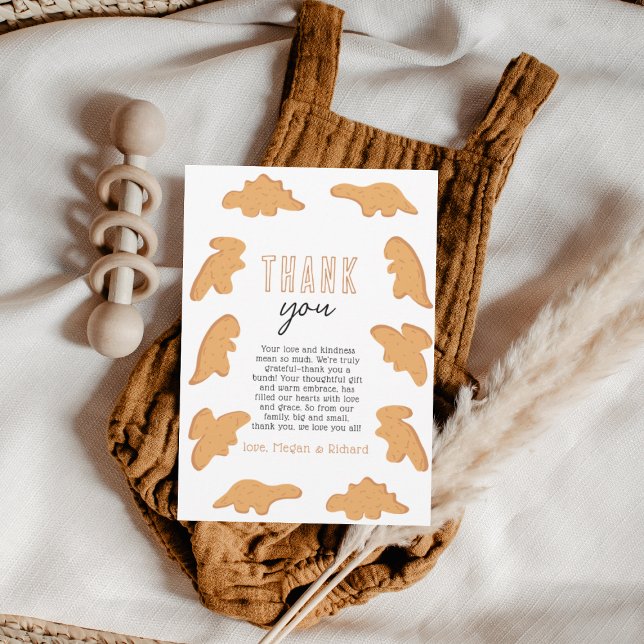 Cartão De Agradecimento Pequeno Chá de fraldas Nugget (Criador carregado)