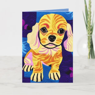 Cartão De Agradecimento Pequeno Cocker Spaniel Puppy Como Design