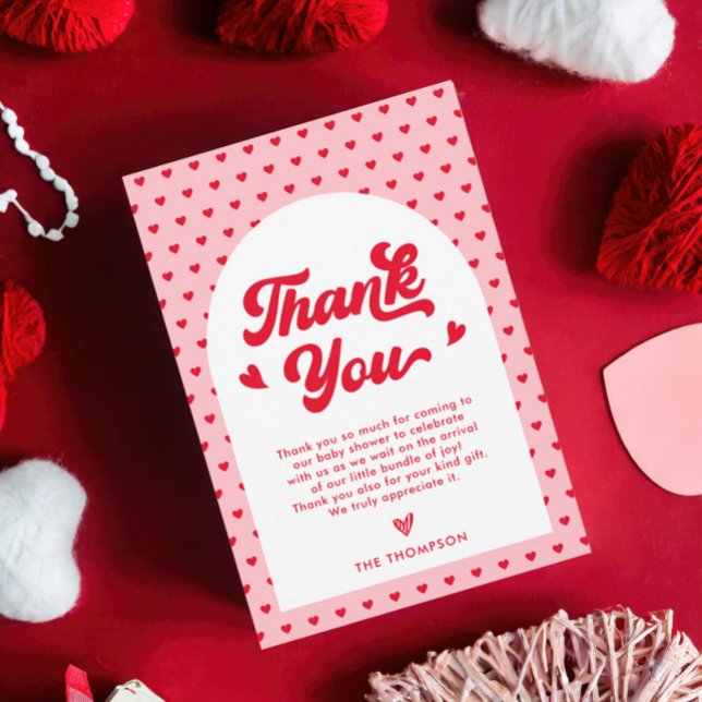 Cartão De Agradecimento Pequeno Dia de os namorados Swetheart Chá de frald (Criador carregado)