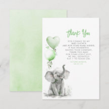 Pequeno Elefante Bonito, Obrigado