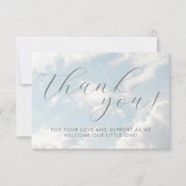 Cartão De Agradecimento Pequeno pedaço do Sonho do Chá de fraldas do Céu