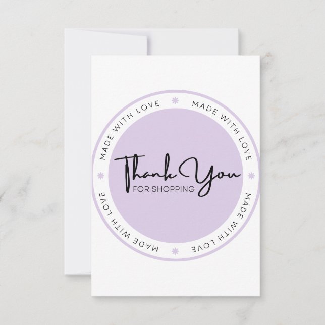 Cartão De Agradecimento Pérola (Frente)