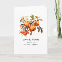 Persimmon Floral Wedding