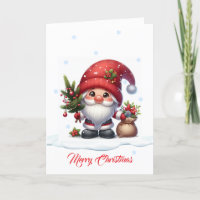 Personagem de desenho animado Gnome Santa Claus