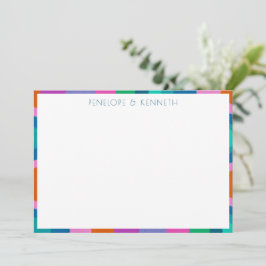 Cartão De Agradecimento Personalização de Casamento Retroativo Verde Color