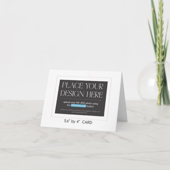 Cartão de Agradecimento Personalizado - 14,2 x 10, (Frente)