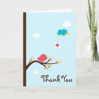 Cartão De Agradecimento Personalizado*Cartões de agradecimentos de Amor Bi