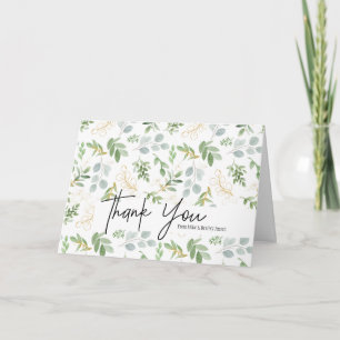Cartão de Agradecimento Personalizado com Aguarela