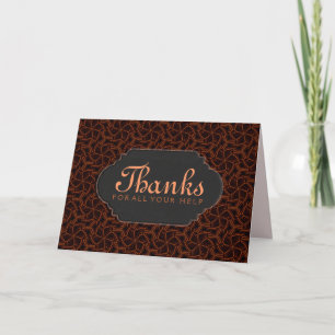 Cartão de Agradecimento Personalizado com Flor de