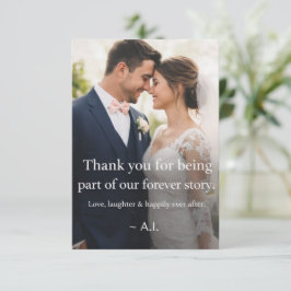 Cartão de Agradecimento Personalizado com Foto do