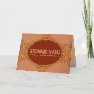 Cartão de Agradecimento Personalizado com Renda Fr
