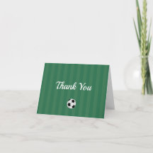 Cartão de Agradecimento Personalizado de Futebol D