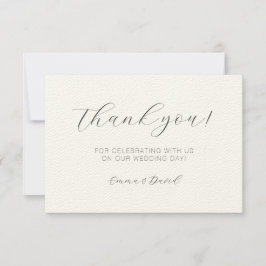 Cartão De Agradecimento Personalizado Elegante