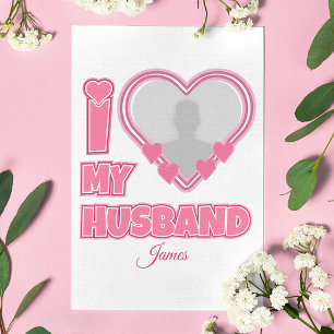 Cartão De Agradecimento Personalizado Eu Amo Meu Marido – Adicionar Foto e