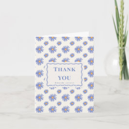 Cartão de Agradecimento Personalizado Flat Purple 